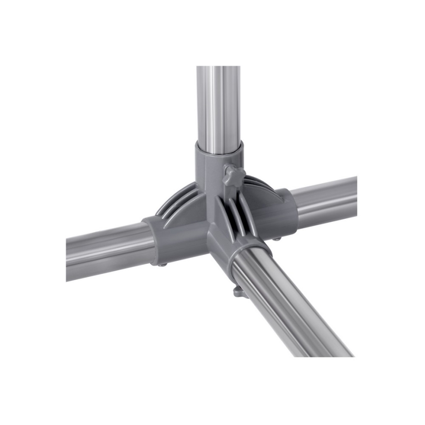 Mobilní stojanový věšák LINEA stříbrná