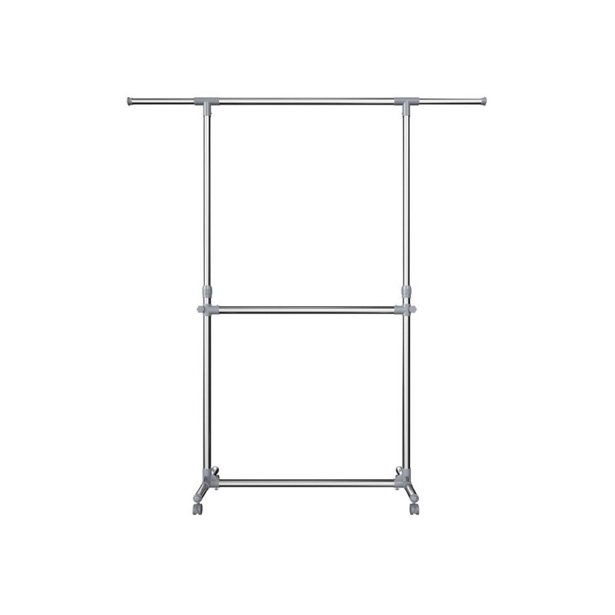 Mobilní stojanový věšák LINEA stříbrná