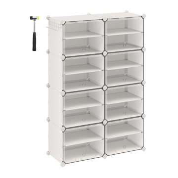 Modulární regál s přihrádkami BOXIFY bílá