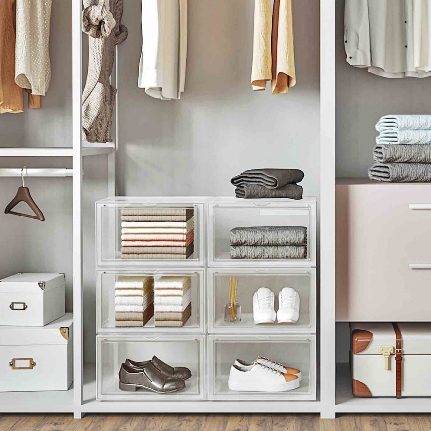 Modulární regál s přihrádkami BOXIFY bílá