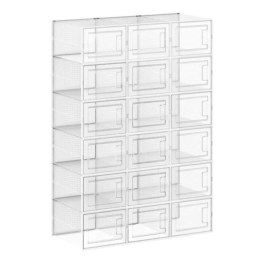 Modulární regál s přihrádkami BOXIFY bílá
