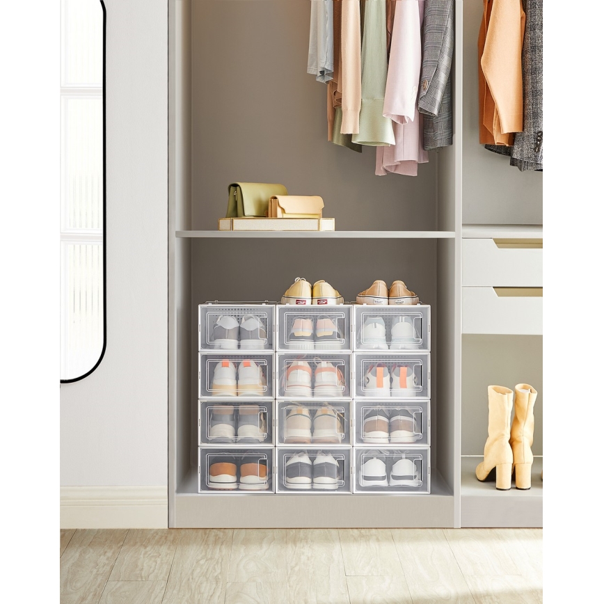 Modulární regál s přihrádkami BOXIFY bílá