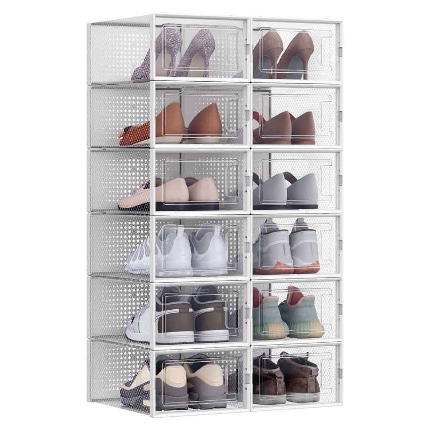 Modulární regál s přihrádkami BOXIFY bílá