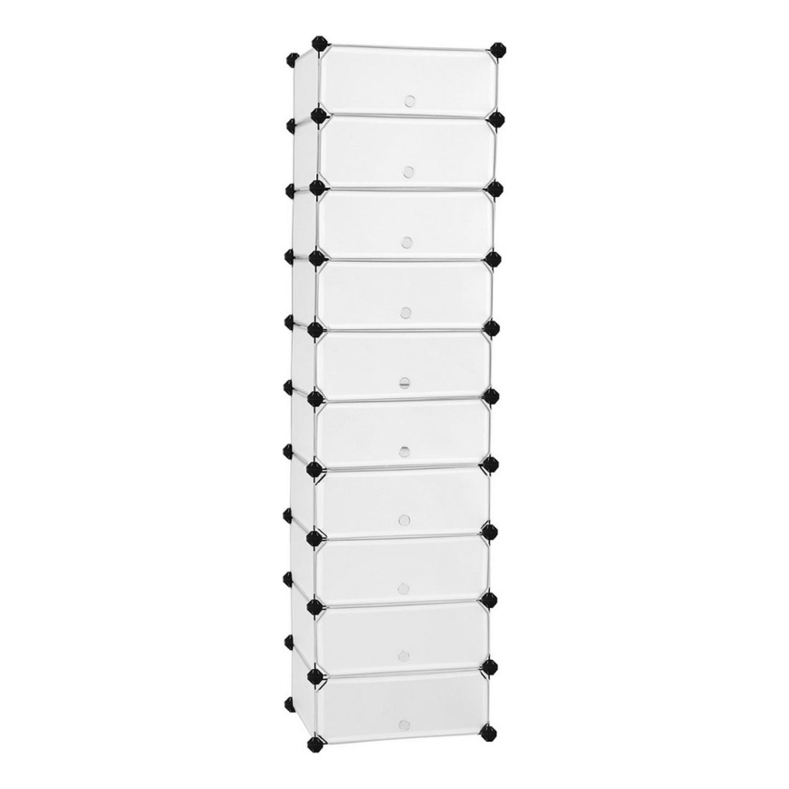 Modulární regál se zásuvkami BOXIFY bílá