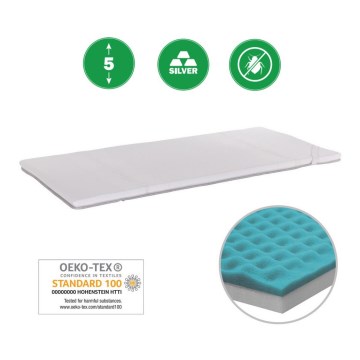 Monarch - Ortopedická podložka na matraci MONZA 90x200 cm potah Silver Medicott