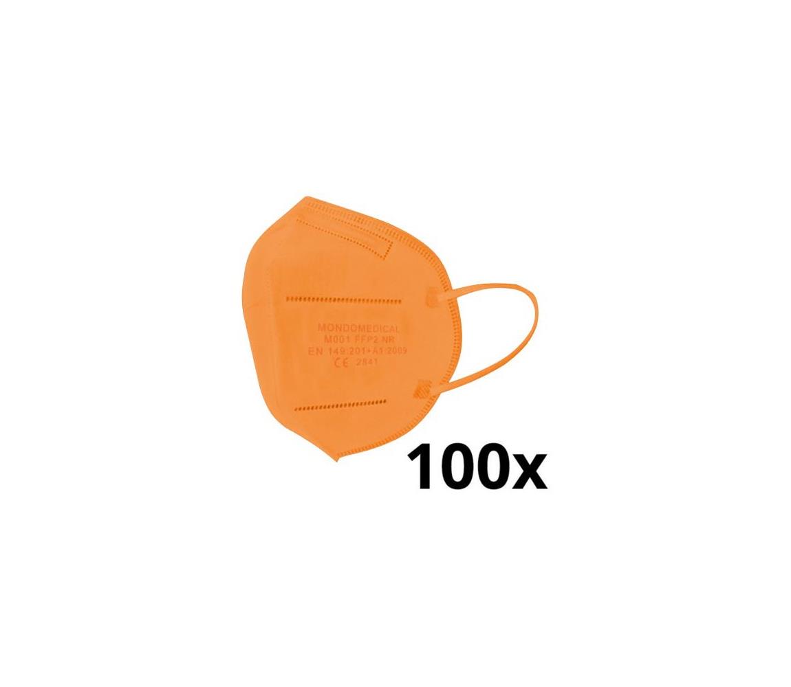 IMobily Mondo Medical Respirátor FFP2 NR Orange 100ks SL9910-100ks