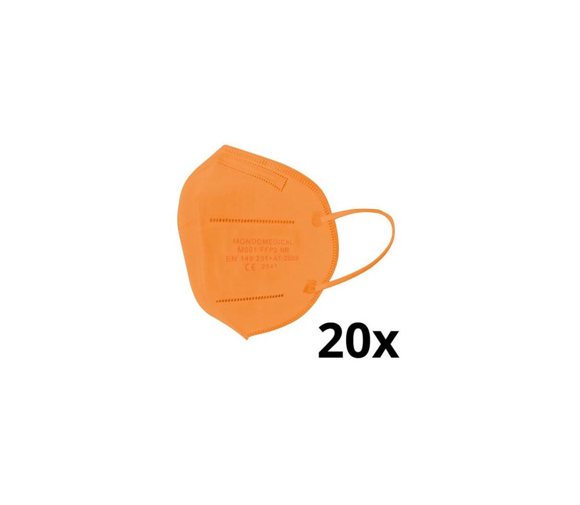 IMobily Mondo Medical Respirátor FFP2 NR Orange 20ks SL9910-20ks