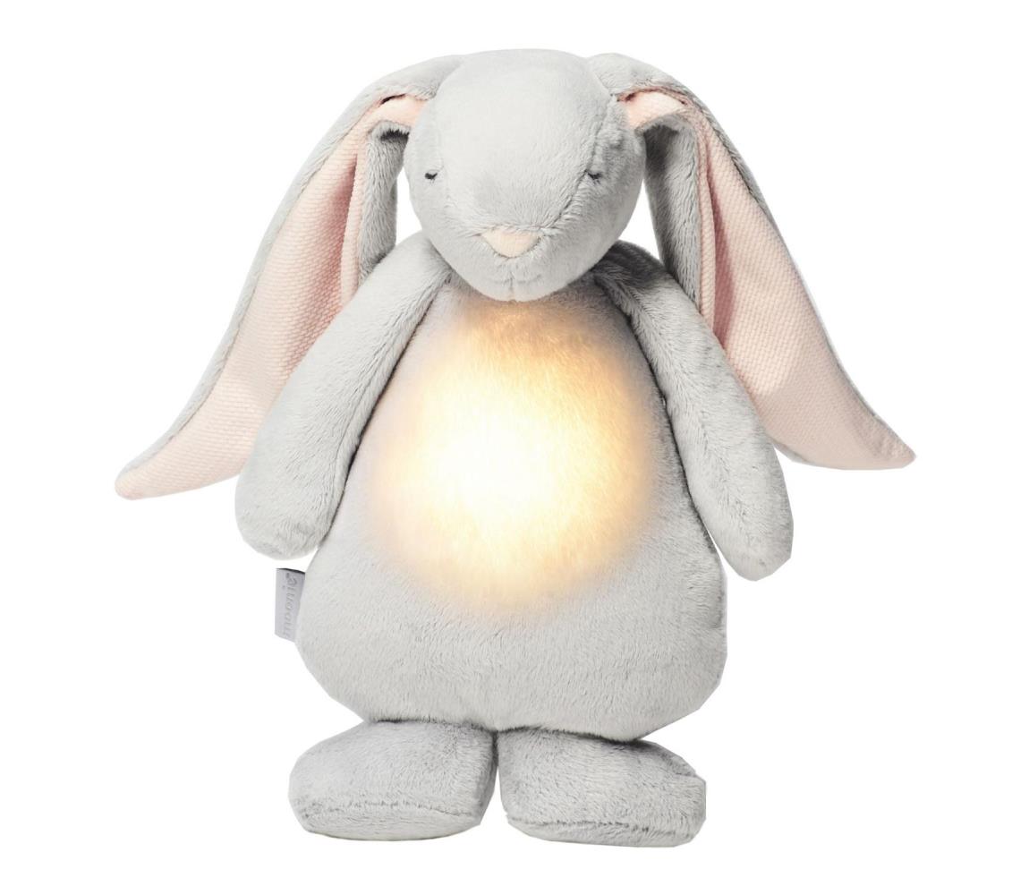 Moonie Moonie 4551MOO - Dětská noční lampička zajíček světle šedá FBB0184