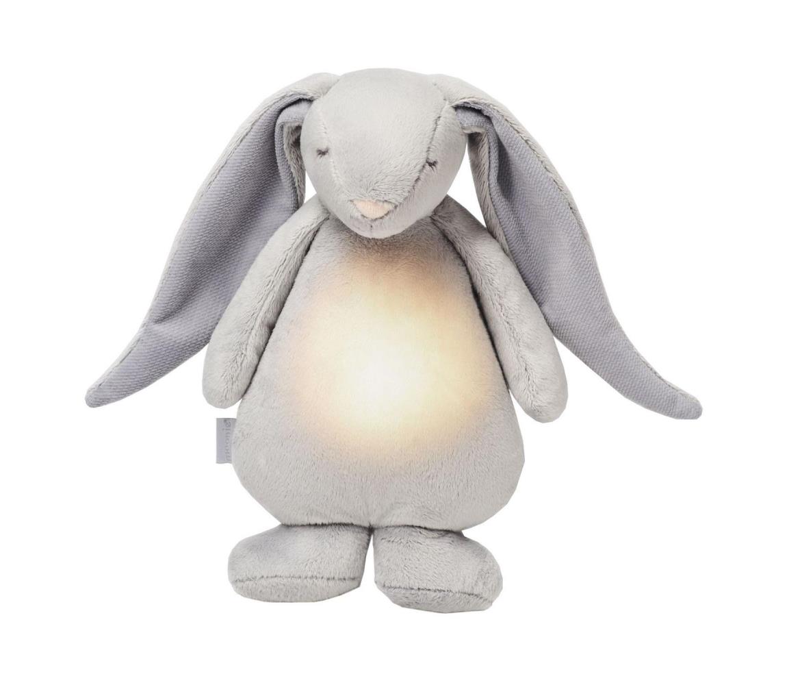 Moonie Moonie 4554MOO - Dětská noční lampička zajíček šedá FBB0185