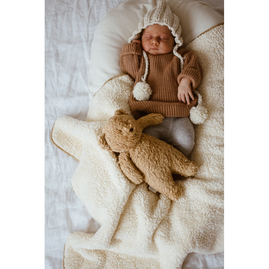 Moonie - Usínáček s melodií a světlem medvídek cappuccino