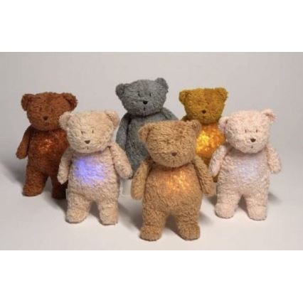 Moonie - Usínáček s melodií a světlem medvídek cappuccino