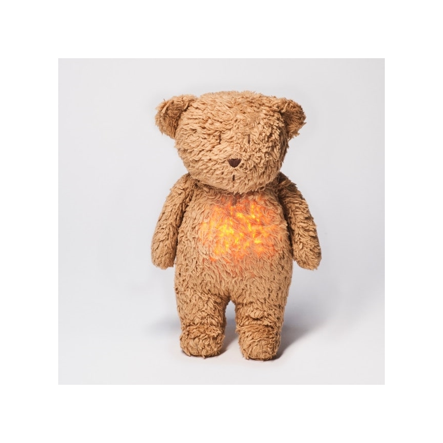 Moonie - Usínáček s melodií a světlem medvídek cappuccino