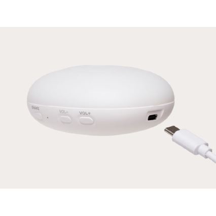 Moonie - Usínáček s melodií a světlem tuleň organic grey