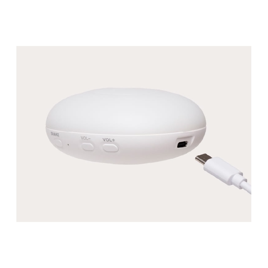 Moonie - Usínáček s melodií a světlem tuleň organic sand