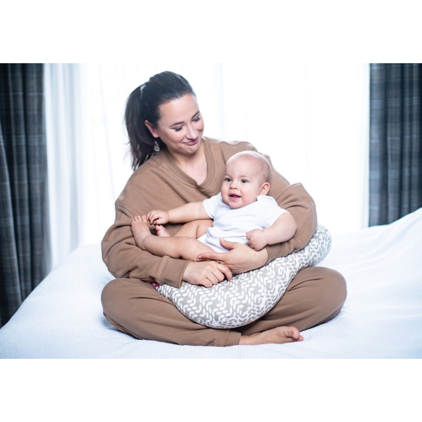 MOTHERHOOD - Kojicí polštář CLASSICS hnědá