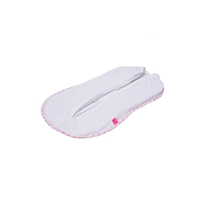 MOTHERHOOD - Zavinovačka Zip & swaddle CLASSICS 2,5-5 kg růžová