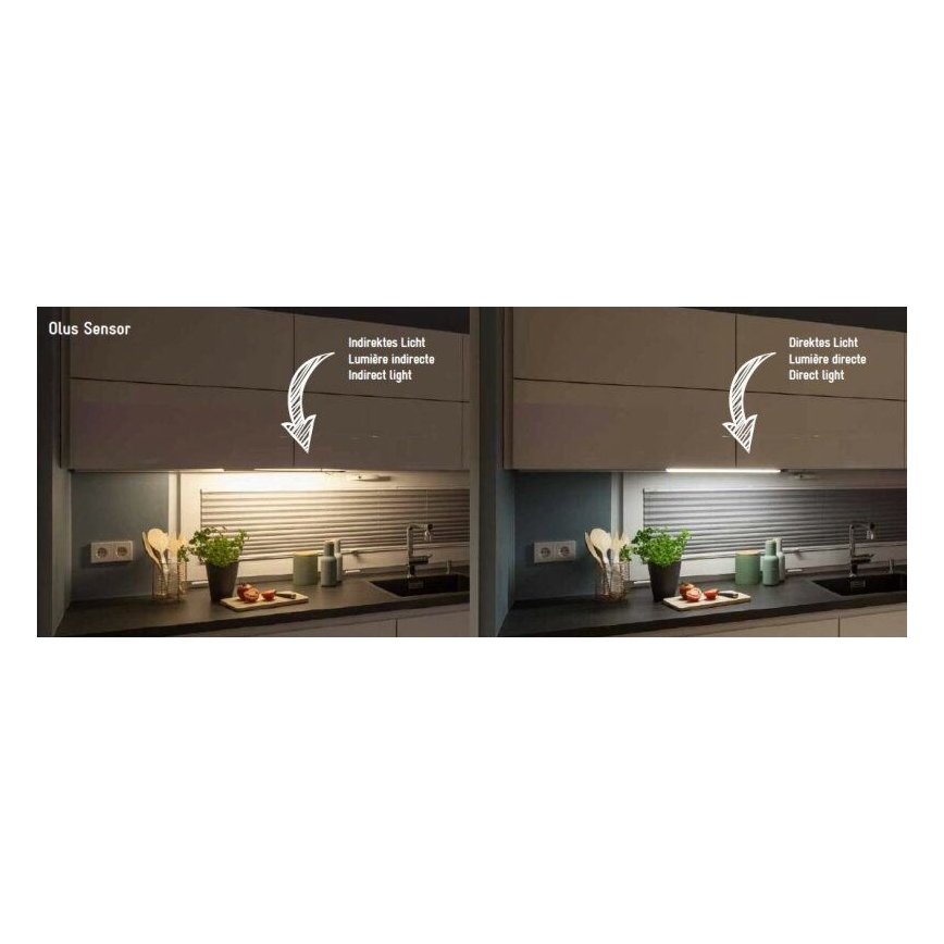 Müller-Licht - LED Stmívatelné podlinkové svítidlo se senzorem pohybu OLUS LED/11W/230V 3000/4000K