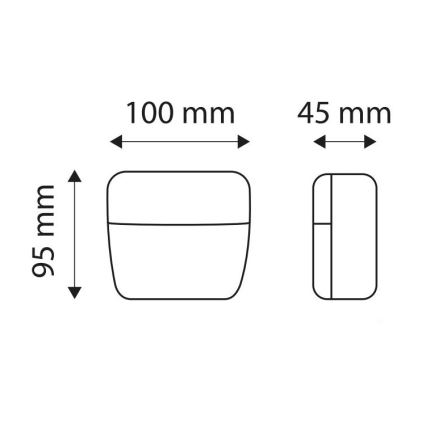 Multifunkční zadní svítidlo MULTI H1/47W/12-24V IP67 červená