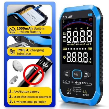 Multimetr 1000 mAh 5V