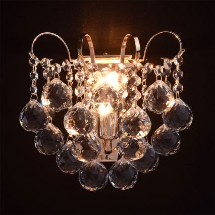 MW-LIGHT - Křišťálové nástěnné svítidlo CRYSTAL 1xE14/60W/230V