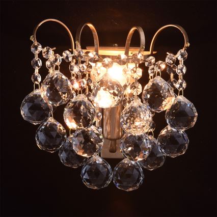 MW-LIGHT - Křišťálové nástěnné svítidlo CRYSTAL 1xE14/60W/230V