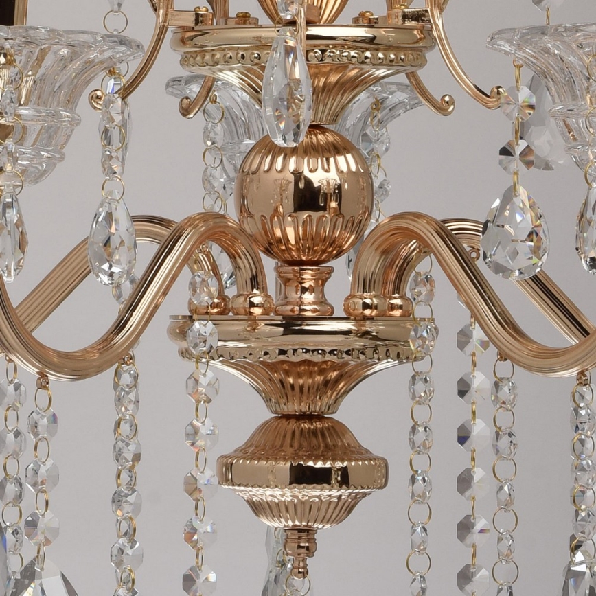 MW-LIGHT - Křišťálový lustr na lanku CRYSTAL 5xE14/40W/230V