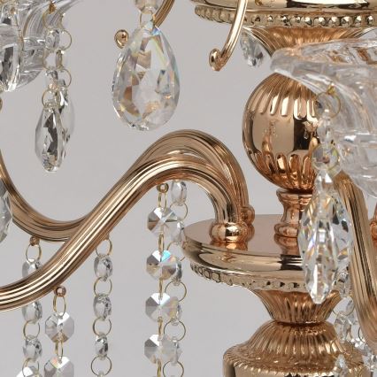 MW-LIGHT - Křišťálový lustr na lanku CRYSTAL 5xE14/40W/230V