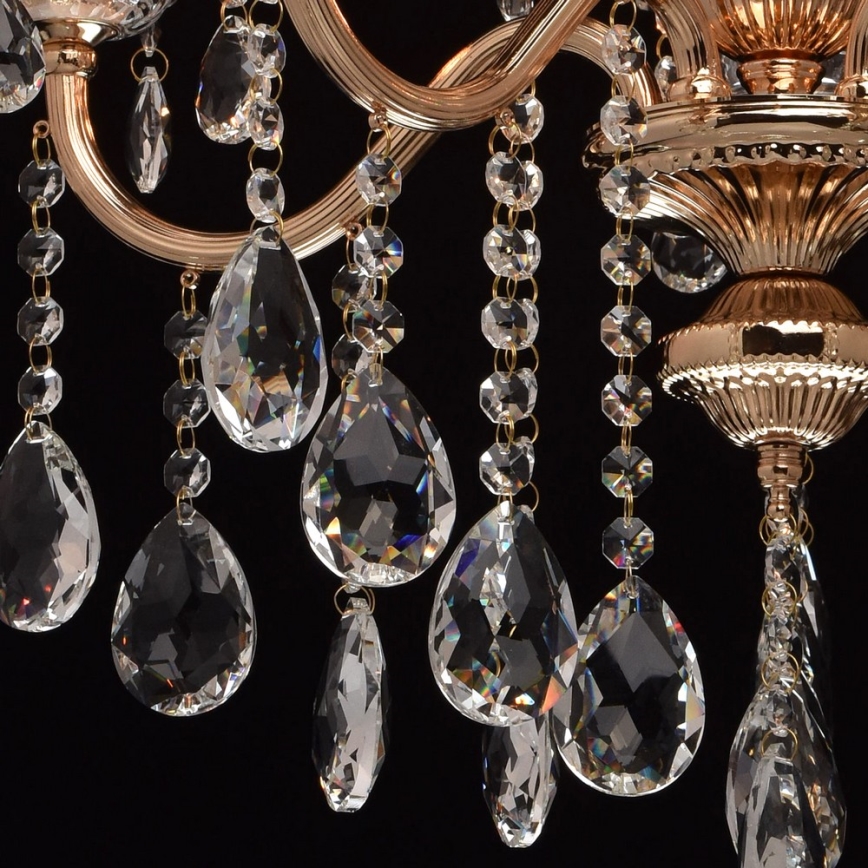 MW-LIGHT - Křišťálový lustr na lanku CRYSTAL 5xE14/40W/230V