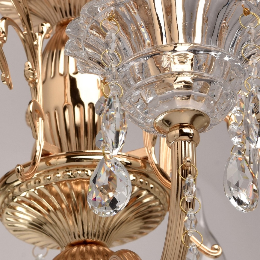 MW-LIGHT - Křišťálový lustr na lanku CRYSTAL 5xE14/40W/230V