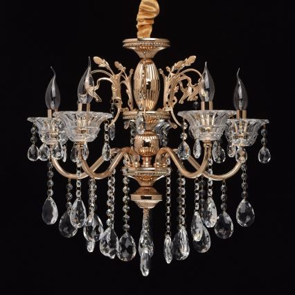 MW-LIGHT - Křišťálový lustr na lanku CRYSTAL 5xE14/40W/230V