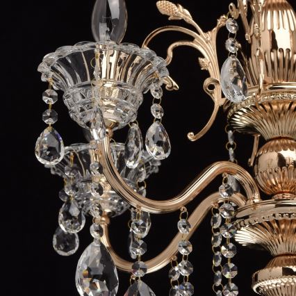 MW-LIGHT - Křišťálový lustr na lanku CRYSTAL 5xE14/40W/230V