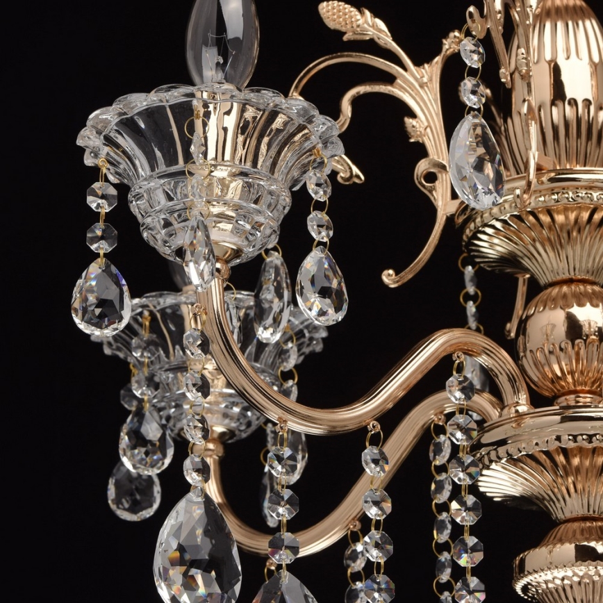 MW-LIGHT - Křišťálový lustr na lanku CRYSTAL 5xE14/40W/230V