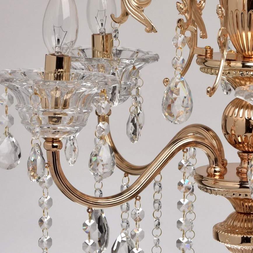 MW-LIGHT - Křišťálový lustr na lanku CRYSTAL 5xE14/40W/230V