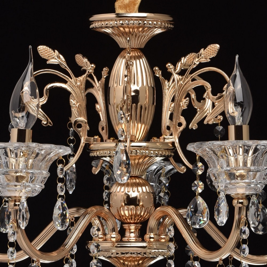 MW-LIGHT - Křišťálový lustr na lanku CRYSTAL 5xE14/40W/230V