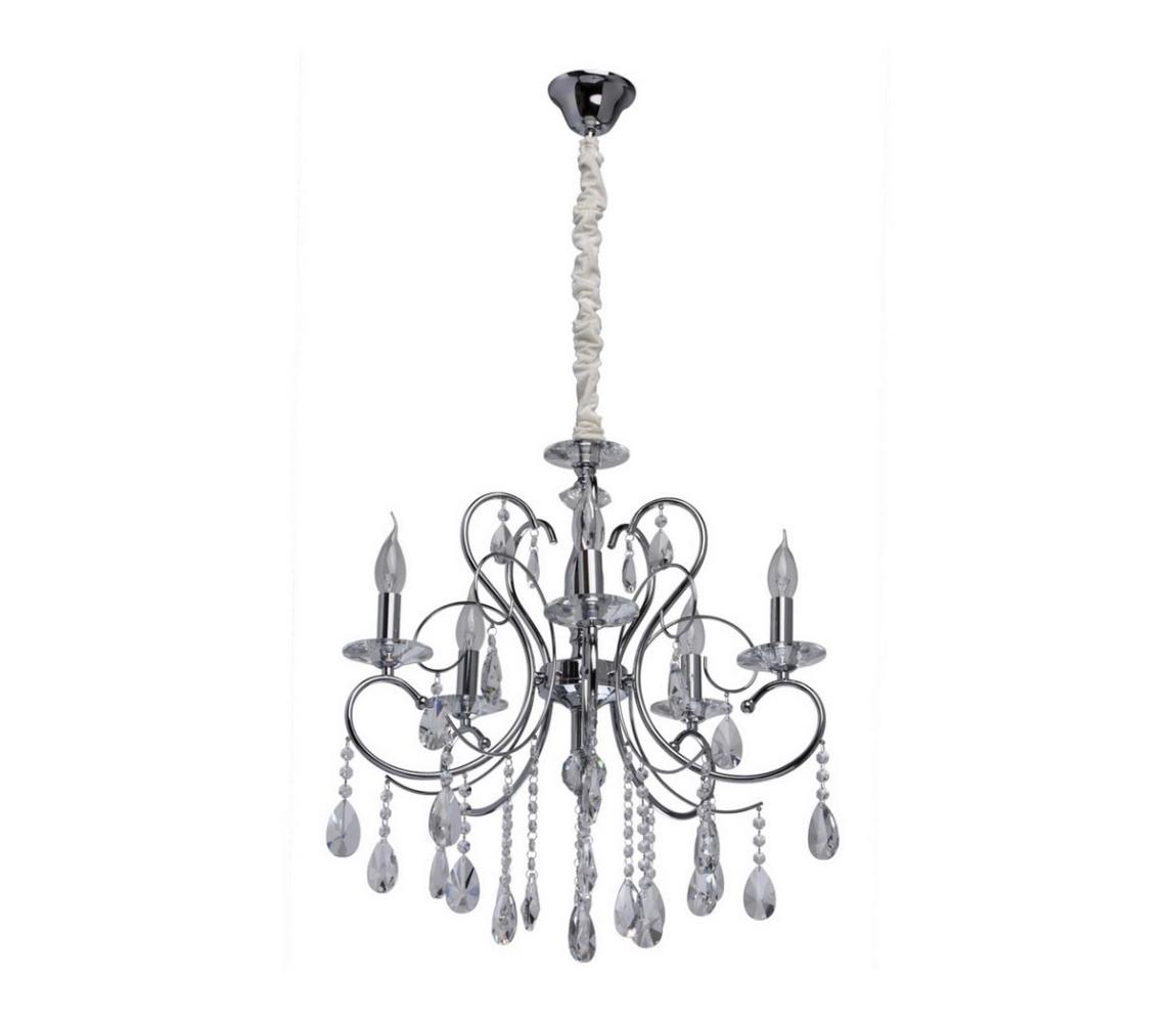 MW-LIGHT MW-LIGHT - Křišťálový lustr na řetězu ADELE 5xE14/40W/230V MW0466