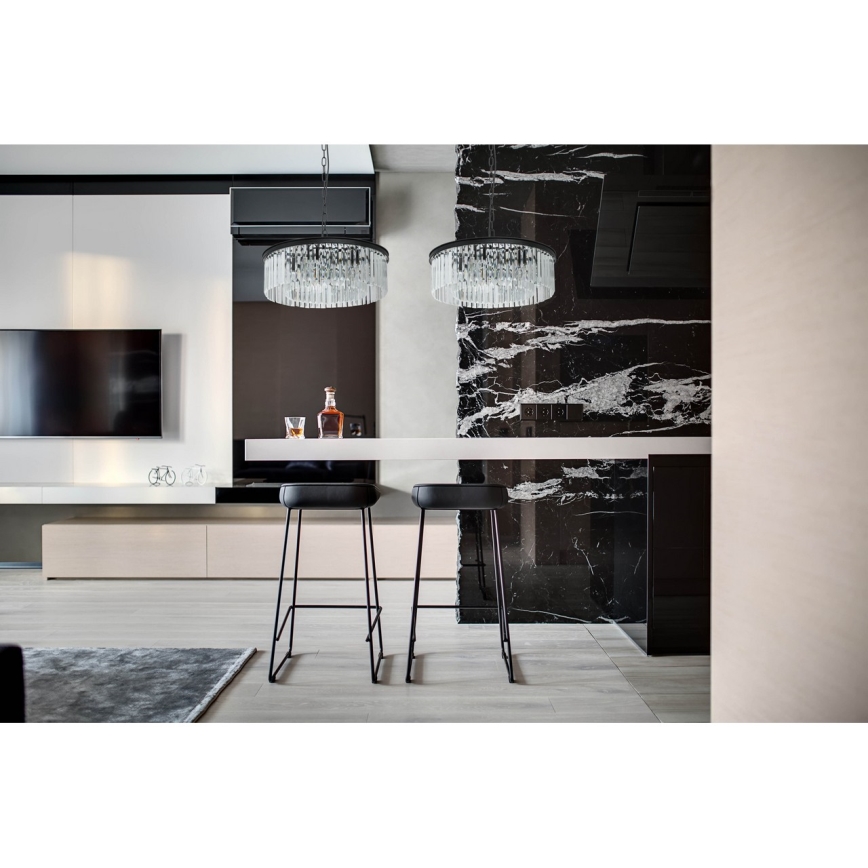 MW-LIGHT - Křišťálový lustr na řetězu LOFT 6xE14/60W/230V