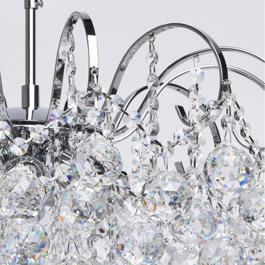 MW-LIGHT - Křišťálový lustr na tyči CRYSTAL 6xE14/60W/230V