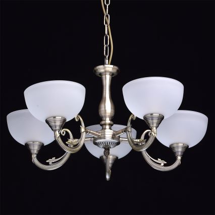 MW-LIGHT - Lustr na řetězu CLASSIC 5xE14/60W/230V