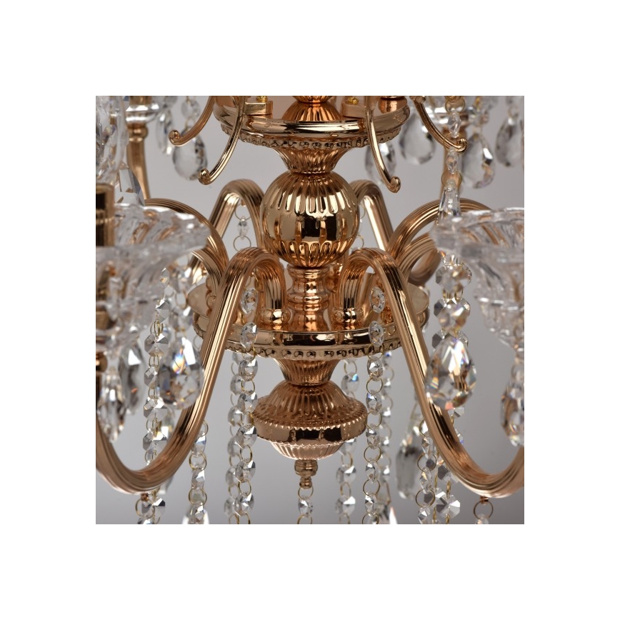 MW-LIGHT - Lustr na řetězu CRYSTAL 8xE14/40W/230V