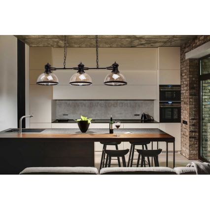 MW-LIGHT - Lustr na řetězu MEGAPOLIS 3xE27/40W/230V