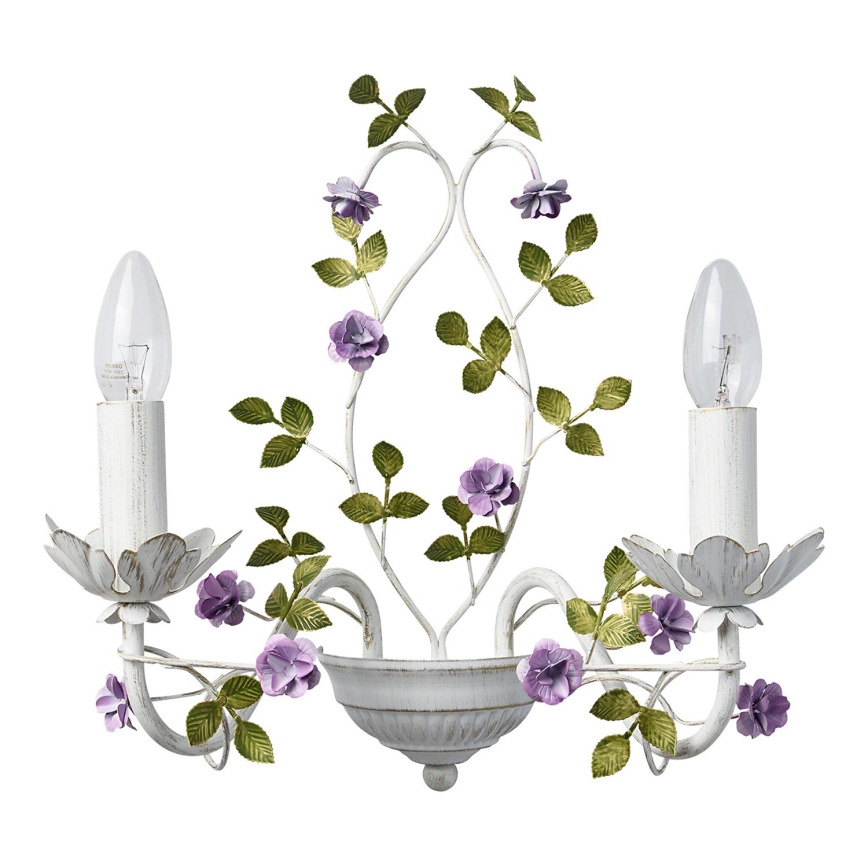 MW-LIGHT - Nástěnné svítidlo FLORA 2xE14/40W/230V