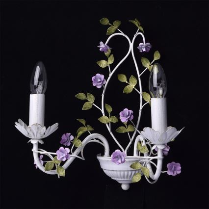 MW-LIGHT - Nástěnné svítidlo FLORA 2xE14/40W/230V