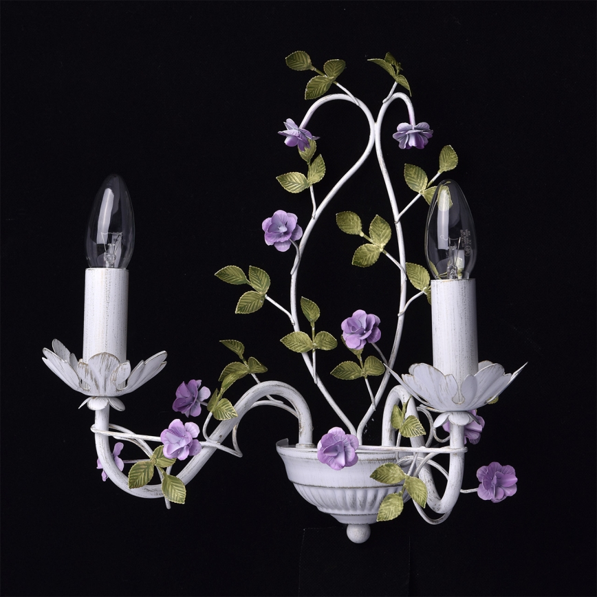 MW-LIGHT - Nástěnné svítidlo FLORA 2xE14/40W/230V