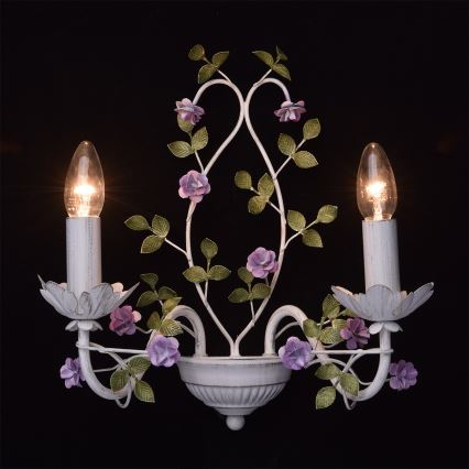 MW-LIGHT - Nástěnné svítidlo FLORA 2xE14/40W/230V