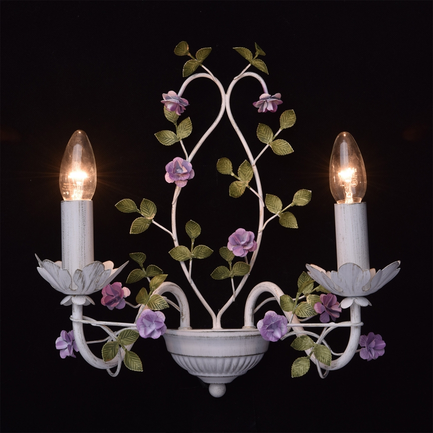 MW-LIGHT - Nástěnné svítidlo FLORA 2xE14/40W/230V