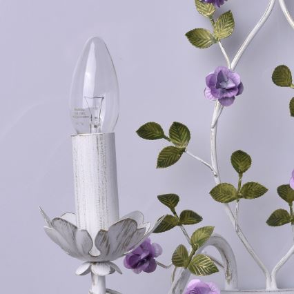 MW-LIGHT - Nástěnné svítidlo FLORA 2xE14/40W/230V