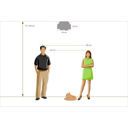 MW-LIGHT - Stropní svítidlo ILONIKA 7xE27/40W/230V