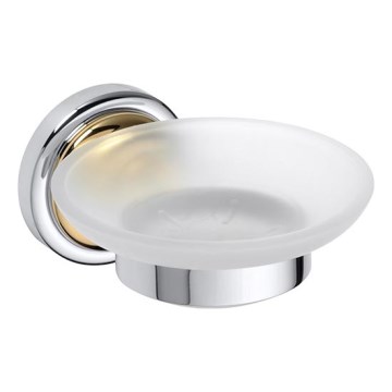 Mýdlenka 11x6,5 cm stříbrná/zlatá