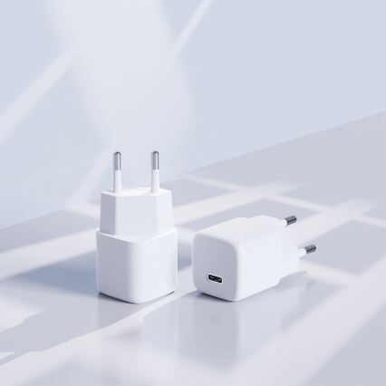 Nabíjecí adaptér USB-C Power Delivery 20W/230V bílá
