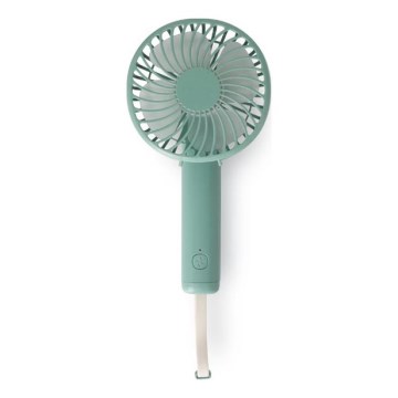 Nabíjecí kapesní ventilátor 5W/5V 1200 mAh khaki